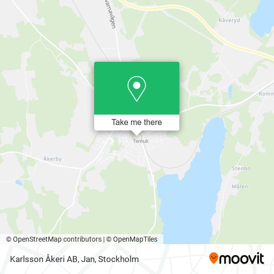 Karlsson Åkeri AB, Jan map