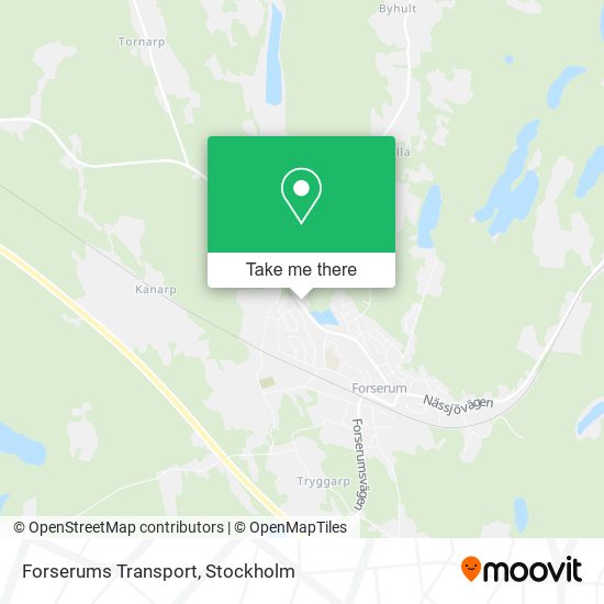 Forserums Transport map