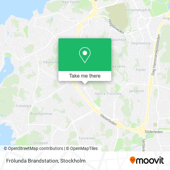 Frölunda Brandstation map