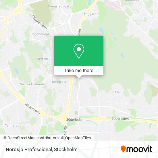 Nordsjö Professional map