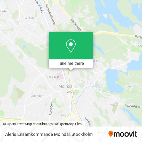 Aleris Ensamkommande Mölndal map