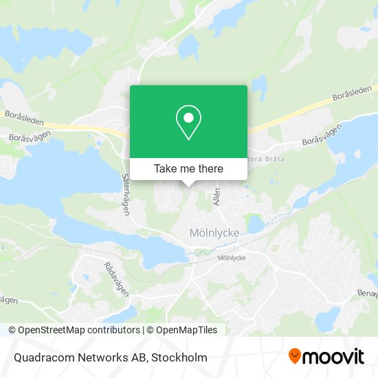 Quadracom Networks AB map