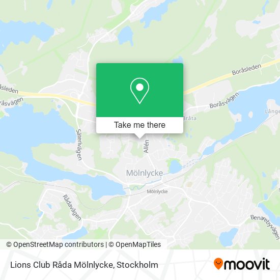 Lions Club Råda Mölnlycke map