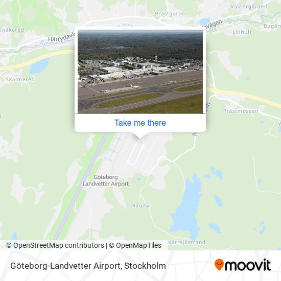 Göteborg-Landvetter Airport map