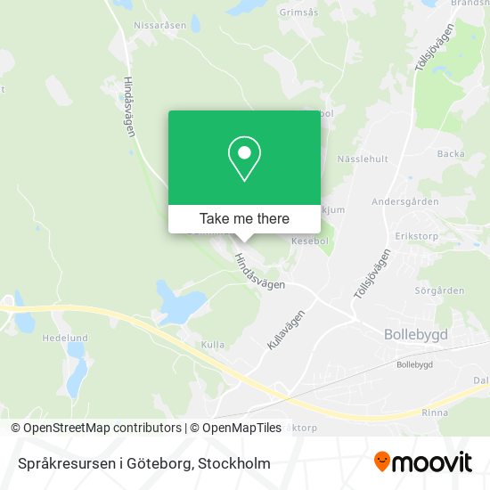 Språkresursen i Göteborg map