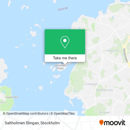 Saltholmen Slingan map