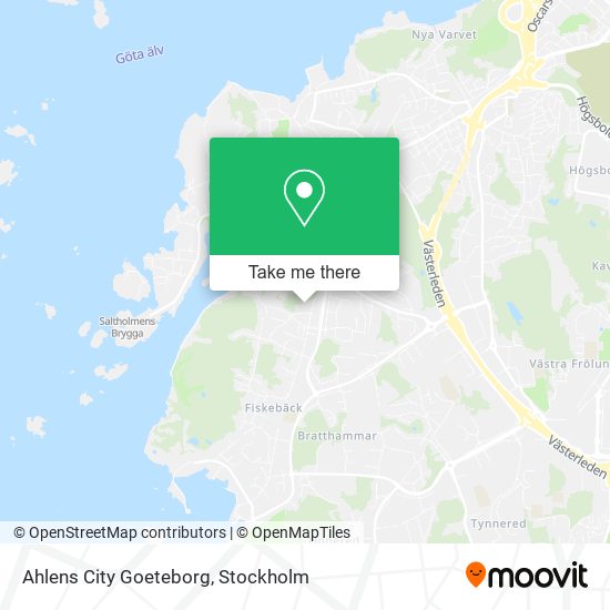 Ahlens City Goeteborg map