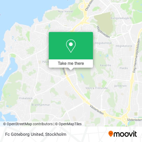 Fc Göteborg United map
