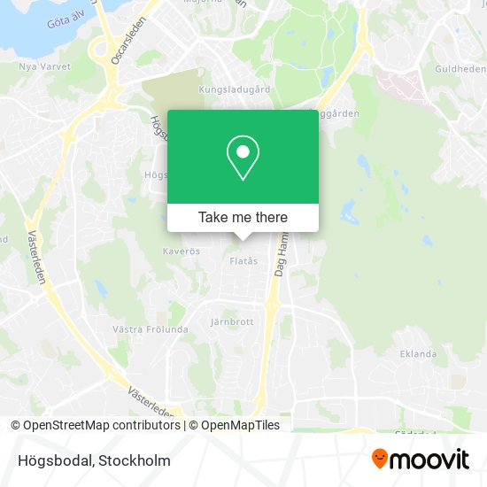 Högsbodal map