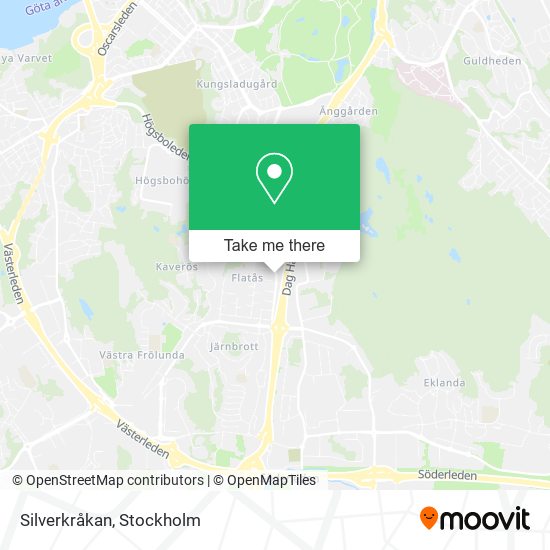 Silverkråkan map