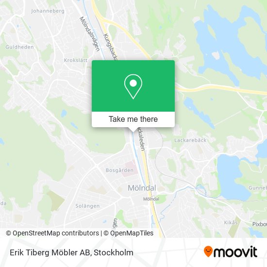 Erik Tiberg Möbler AB map