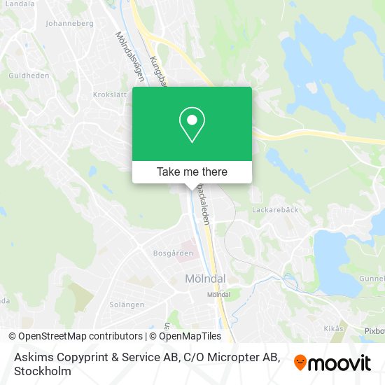 Askims Copyprint & Service AB, C / O Micropter AB map