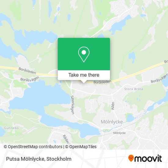 Putsa Mölnlycke map