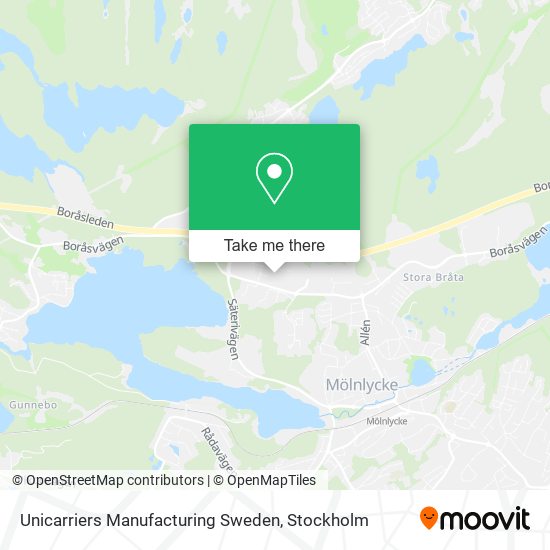 Unicarriers Manufacturing Sweden map