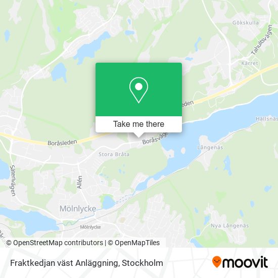 Fraktkedjan väst Anläggning map