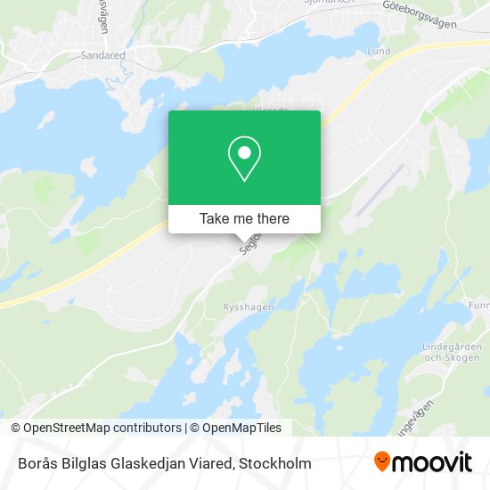 Borås Bilglas Glaskedjan Viared map