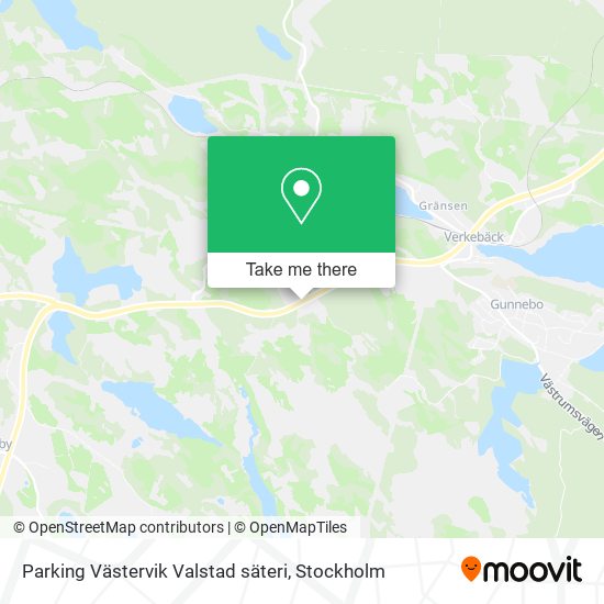 Parking Västervik Valstad säteri map