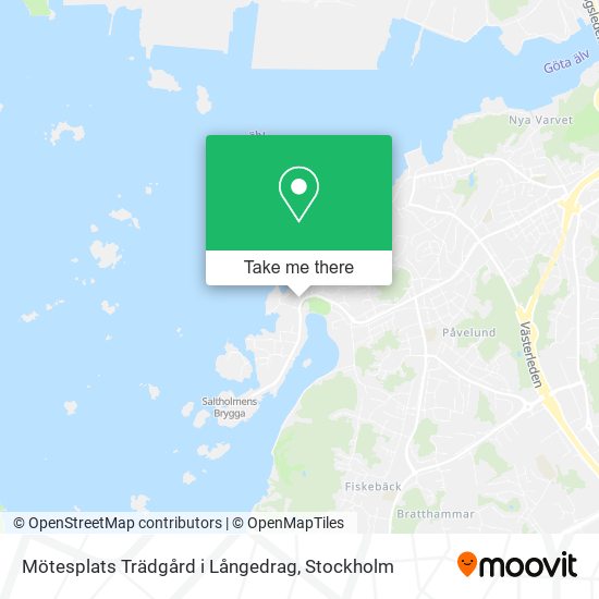 Mötesplats Trädgård i Långedrag map