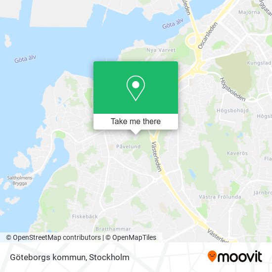 Göteborgs kommun map