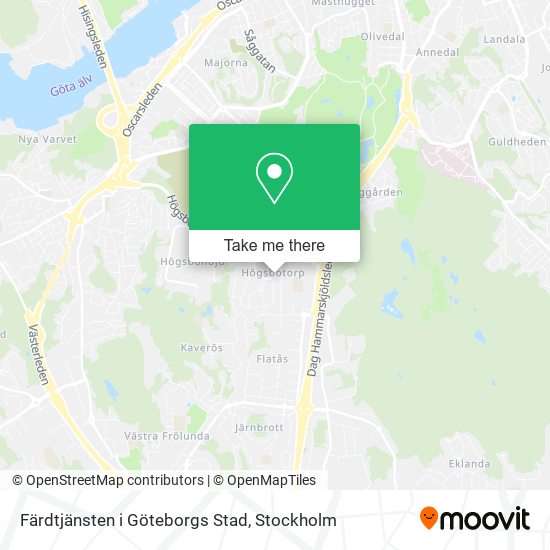 Färdtjänsten i Göteborgs Stad map