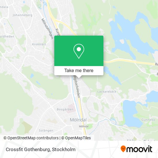 Crossfit Gothenburg map