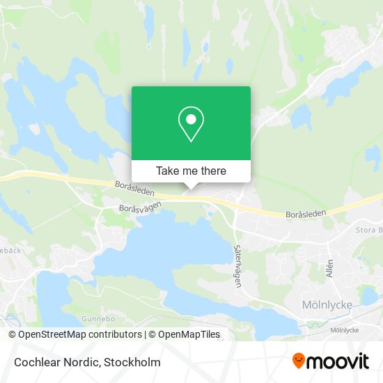 Cochlear Nordic map