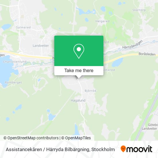 Assistancekåren / Härryda Bilbärgning map