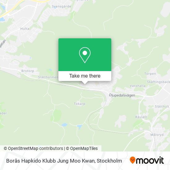 Borås Hapkido Klubb Jung Moo Kwan map