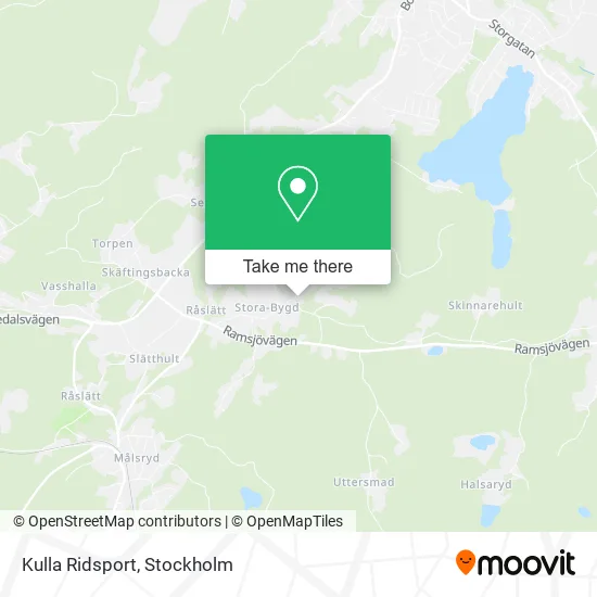 Kulla Ridsport map