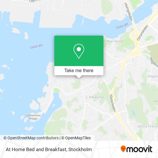 At Home Bed and Breakfast map
