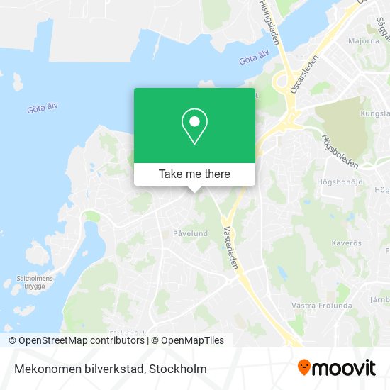 Mekonomen bilverkstad map