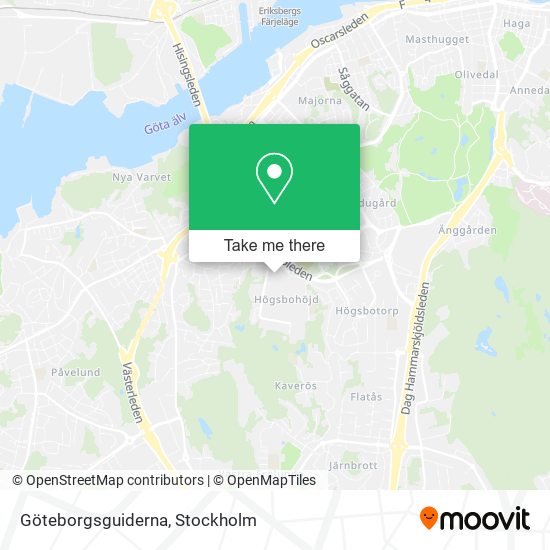 Göteborgsguiderna map