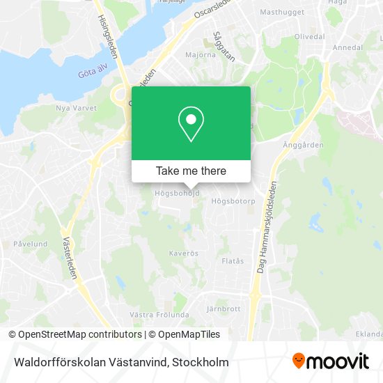 Waldorfförskolan Västanvind map