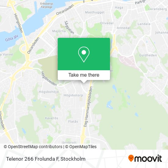 Telenor 266 Frolunda F map