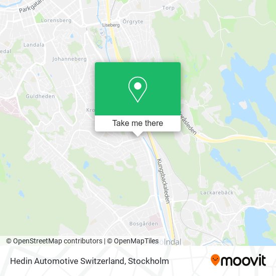 Hedin Automotive Switzerland map