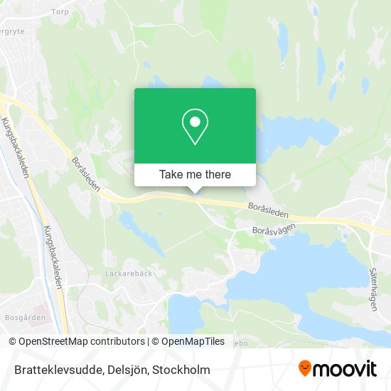 Bratteklevsudde, Delsjön map