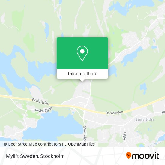 Mylift Sweden map