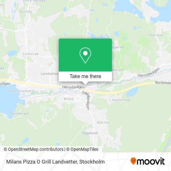 Milans Pizza O Grill Landvetter map