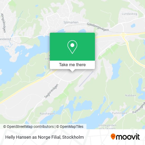 Helly Hansen as Norge Filial map