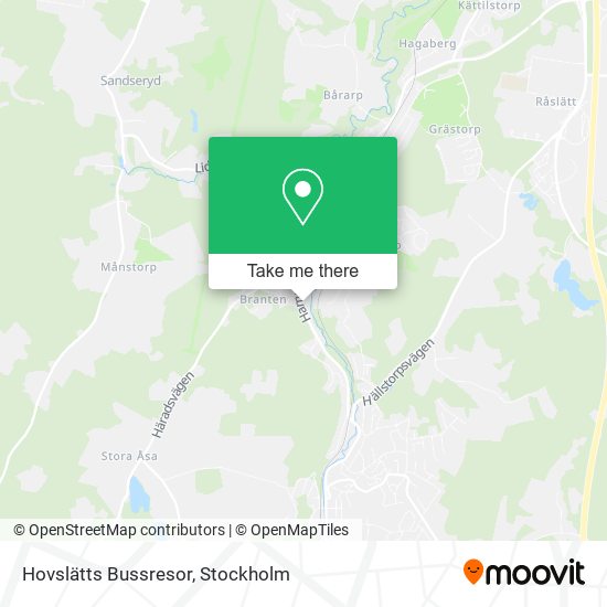 Hovslätts Bussresor map