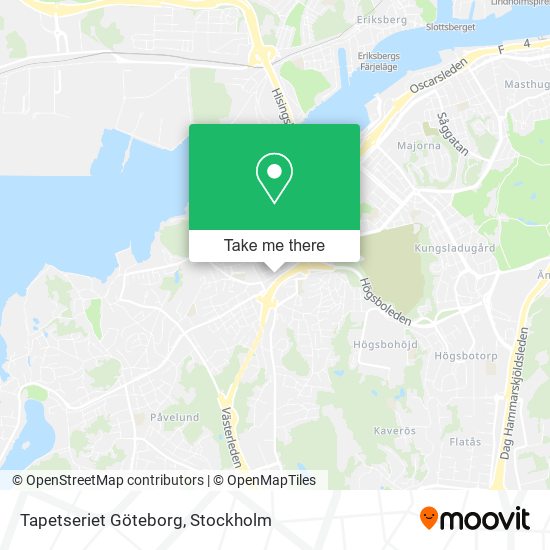 Tapetseriet Göteborg map