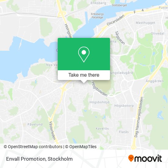 Envall Promotion map