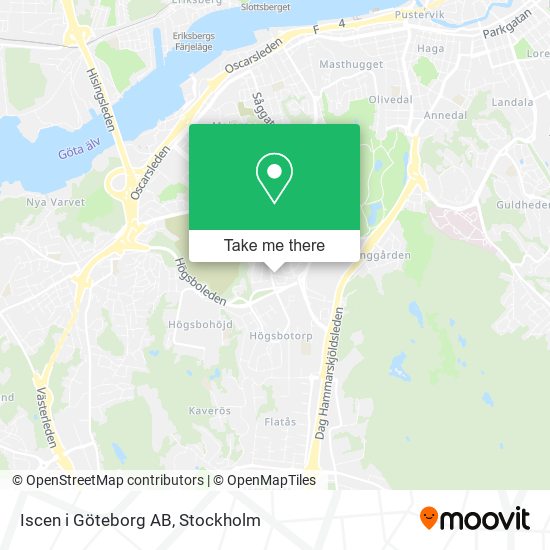 Iscen i Göteborg AB map