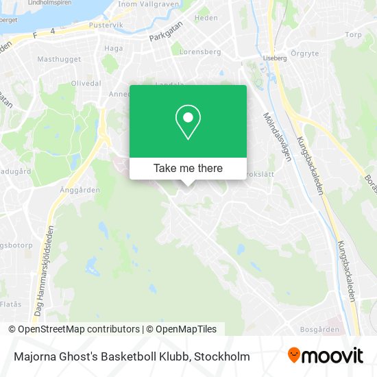 Majorna Ghost's Basketboll Klubb map