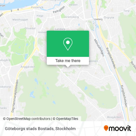 Göteborgs stads Bostads map