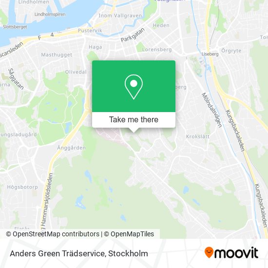 Anders Green Trädservice map