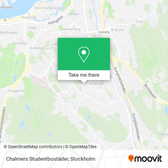 Chalmers Studentbostäder map