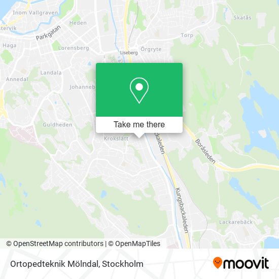 Ortopedteknik Mölndal map