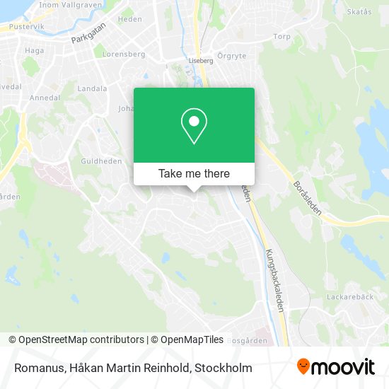 Romanus, Håkan Martin Reinhold map