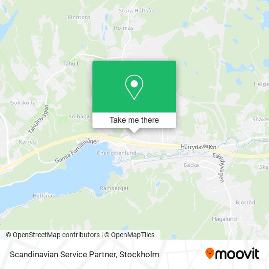 Scandinavian Service Partner map